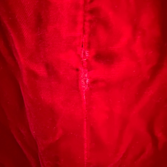 Vintage Red Velvet Skirt - Picture 9 of 11
